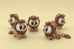 🦁 Mini león articulado en 3D