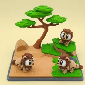 🦁 Mini león articulado en 3D