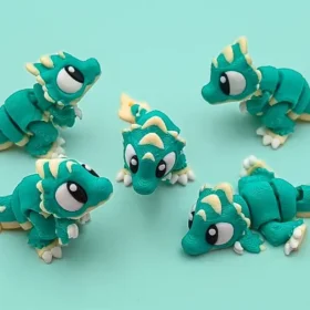 🦕 Mini Velociraptor articulado en 3D