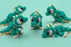 🦕 Mini Velociraptor articulado en 3D