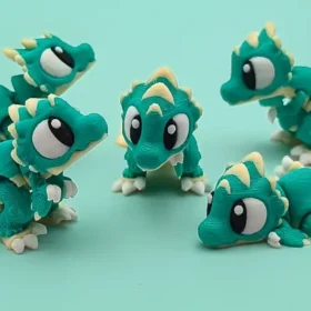 🦕 Mini Velociraptor articulado en 3D