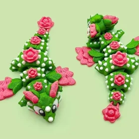 🌵Mini dragón articulado de cactus