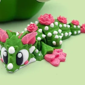 🌵Mini dragón articulado de cactus