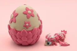 dragon articulado 3D con flores