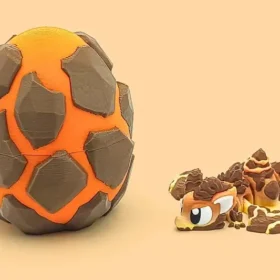 Mini dragón articulado de lava