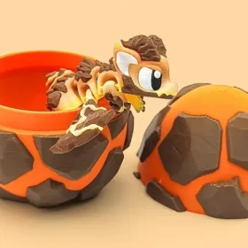 Mini dragón articulado de lava