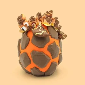 Mini dragón articulado de lava