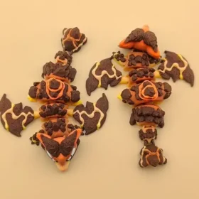 Mini dragón articulado de lava