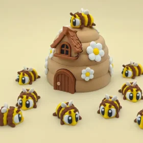 🐝 Abeja articulada en 3D