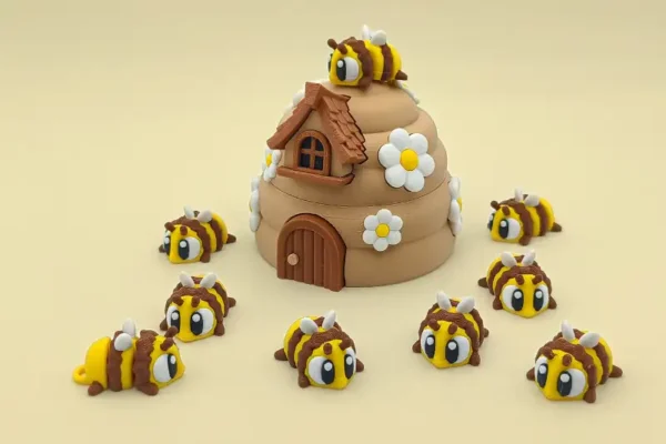 🐝 Abeja articulada en 3D