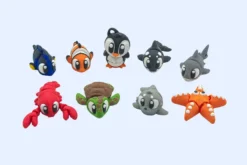 mini animales marinos articulados en 3D