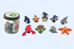 mini animales marinos articulados en 3D
