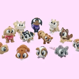 animales articulados en 3D que son mascotas