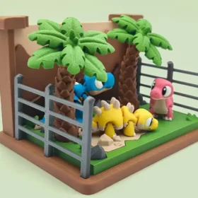 minimundo dinosaurios en 3D