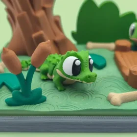 minimundo pantano en 3D