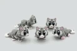 mini gato articulado 3D