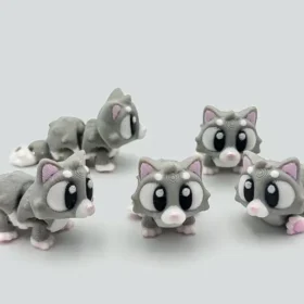 mini gato articulado 3D