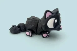gato negro 3D