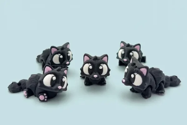 gato negro 3D