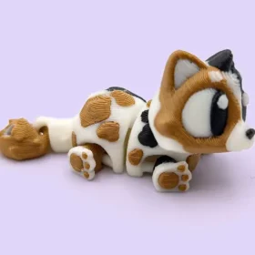 gato articulado en 3D