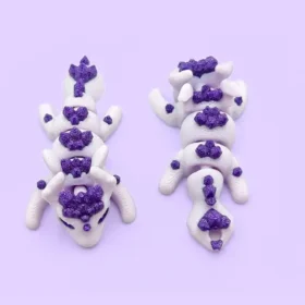 🐉 Dragón morado articulado en 3D 🐉