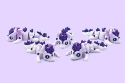 🐉 Dragón morado articulado en 3D 🐉