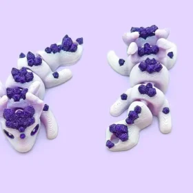 🐉 Dragón morado articulado en 3D 🐉
