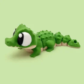 cocodrilo articulado en 3D