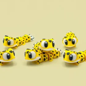 mini gecko articulado 3D