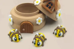 colmena de abejas en 3D