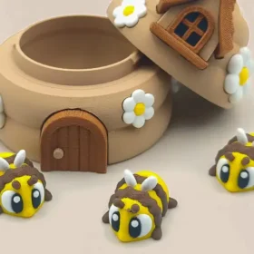 colmena de abejas en 3D