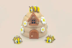 colmena de abejas en 3D