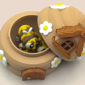 colmena de abejas en 3D