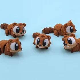 castor articulado en 3D
