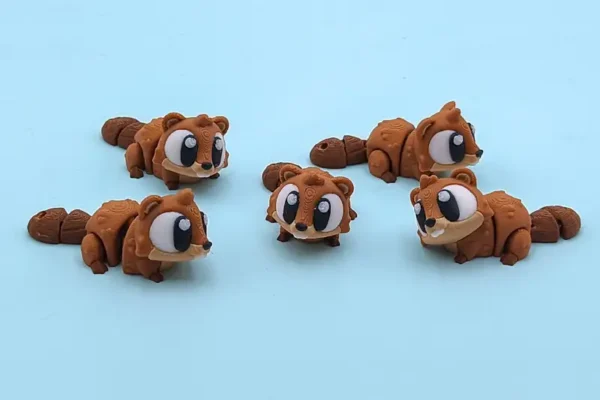 castor articulado en 3D
