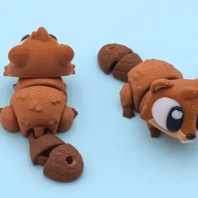 castor articulado en 3D