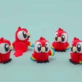 mini guacamayo 3D