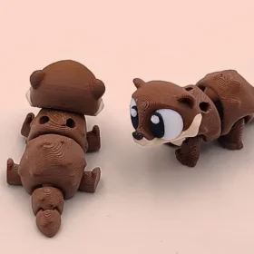 Nutria articulada en 3D