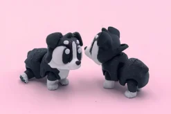 Border collie articulado en 3D